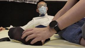 sheer sock ticklish mumu tickled into crazy