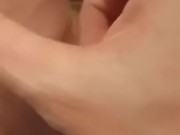 Hombre lobo desesperado por una masturbacion