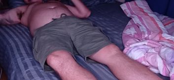 Husband and wife make love in themorning