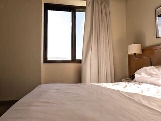 The room service beauty was surprised to watch me and unexpectedly gave me a oral-job. At 1st that babe was surprised, but that babe loved my knob, which this babe took all the way down her mouth until I finished cumming in her throat