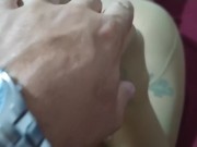 Ladymuffin's footjob with colant