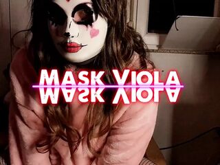 Gothic trans woman masturbates - climax
