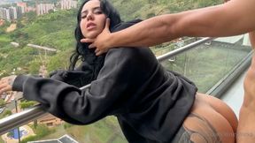 kinky alexa gets wrecked on the balcony porn video
