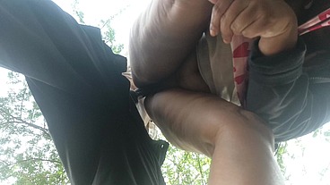 Desi indian Marathi girlfriend fuck with boyfriend at jungle in doggy style with close up angle