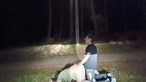 Follando en el parque