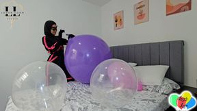 Marianna destroys her balloons and has a wonderful ending with a big neck!????