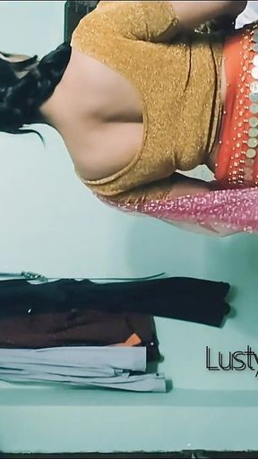 Fucked the sexy style wearing a belly dancer dress