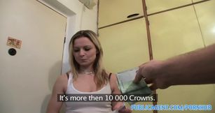 PublicPorn Lonely and sucking cock for rent money
