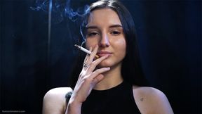 Confident Smoker – Slow Drags & Direct Eye Contact