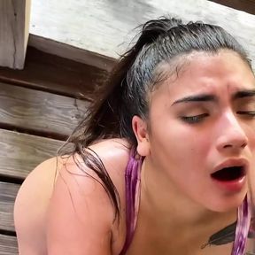 Latina Fucked in Miami Outside in Public by BBC