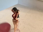 Figurine Cream: Cumming on a Boa Hancock One Piece anime figure!