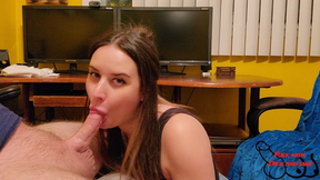 Your Girlfriend&#039;s Friend Shows Her How to Suck Dick!