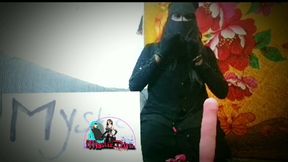 (Part - 1) Mystic Diva hijabi crossdresser geting coc k suc king training in niqab