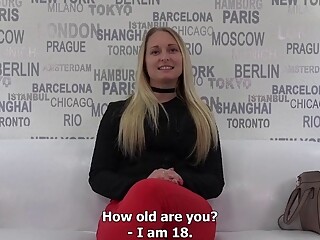 Amateur POV hardcore with young Czech blonde - euro casting