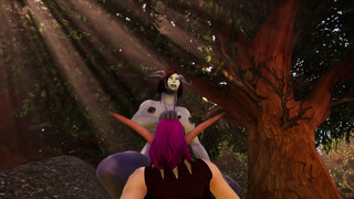Hot Elf sucks Draenei Futa Dickgirl - Warcraft Porn Parody Short Clip