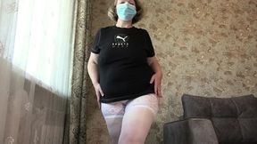 Gorgeous Ass in White Panties, Busty MILF Turns You on