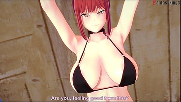 Makima Bikini FULL sex on the beach - Chainsaw man