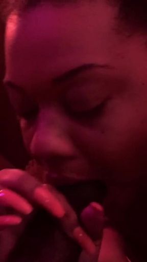 DRIPDROP: Stripper sucks dick and gets a late night facial!