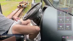 Truck Tease at the Rest Area - A Curious Stranger Approaches