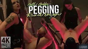 Pegging and Ruined Orgasm by Goth Goddess - 4K | Black Nymphe | Femdom Adventures
