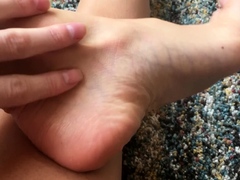 Hot amateur european foot and pantyhose fetish