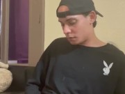 Horny Boy Creamy Cum Through Tommy Underwear