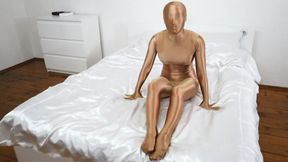 Golden Zentai Girl