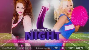 Blondie Fesser Harmony Reigns Miguel Zayas in Super Bowl night - VirtualRealPorn