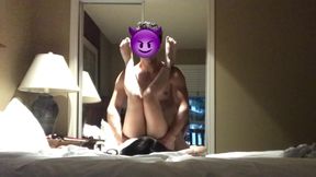 Screaming slut gets fucked hard by a fat cock.