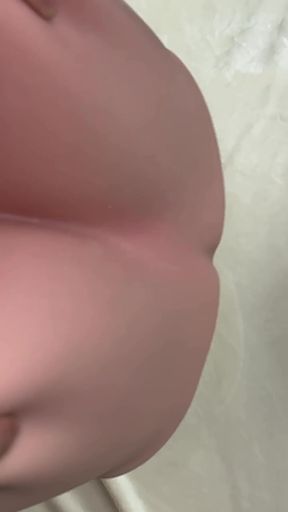Natural big-titted doll plays with sex toys in POV scene