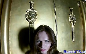 Bigtits russian tranny spreads her tight ass