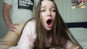 Caught Stepsister gets double-penetrated, unprepared cock&#x1F346;-slavery