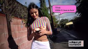 small tittied babe viva athena extracts all her hookup s milk!