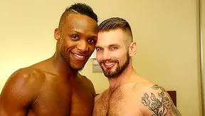 Rough Interracial Encounter - Andre Donovan & Chris Harder Heat Up Nextdoor Studios