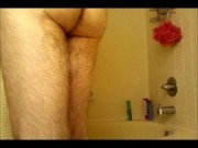 Wake up and masturbate in the shower time Uncut cock jack off