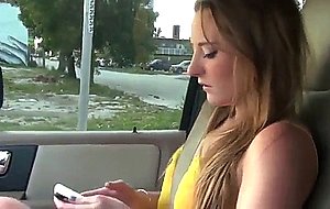 Hitchiking teen cumswallows and rides cock