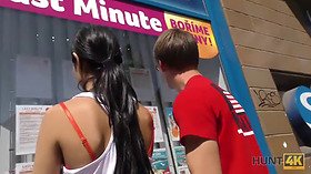 Hunt4k. cutie gives dude her throat and cunt for a summer vacation