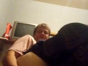 Here is boot fetish and anal play