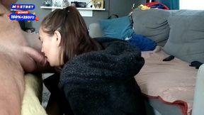 4K   SENSUAL MORNING BLOWJOB WHILE DRINK COFFE