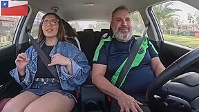 Model Infinitha Hitchhiked In Santiago, Chile And Sucked On The Town Streets