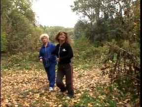 Slutty look grannies love to get experiment in the field
