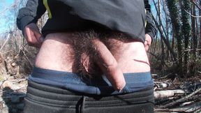 Lost in the forest wearing my jock - I exposed everything Part 1