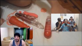 reagindo ao video dos caras do putaria react zoando o meu video dando o meu cu