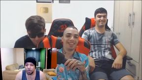 reagindo ao video dos caras do putaria react zoando o meu video dando o meu cu