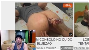 reagindo ao video dos caras do putaria react zoando o meu video dando o meu cu