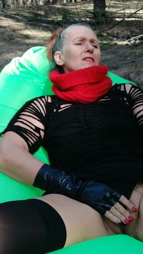 Lukerya Is Resting in the Spring Forest