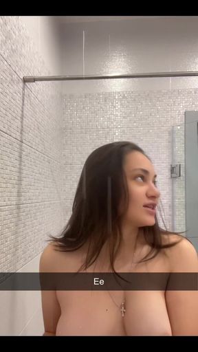 Cum with Me in Snapchat Shower
