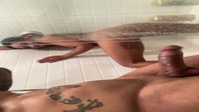 he fucked my wet pussy in the shower