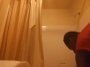 Indian Transgender about to take shower