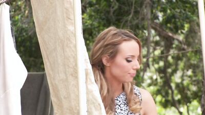 Hot babes Kaci Starr, Natasha Marley, Amber Rayne, and Hannah West engage in wild orgy with two guys